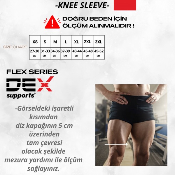 DEX SUPPORTS UNİSEX FİTNESS DİZLİĞİ